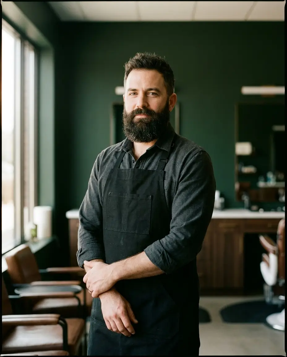Marcus Rivera, owner and master barber at Fresh Cuts Co. in East Austin